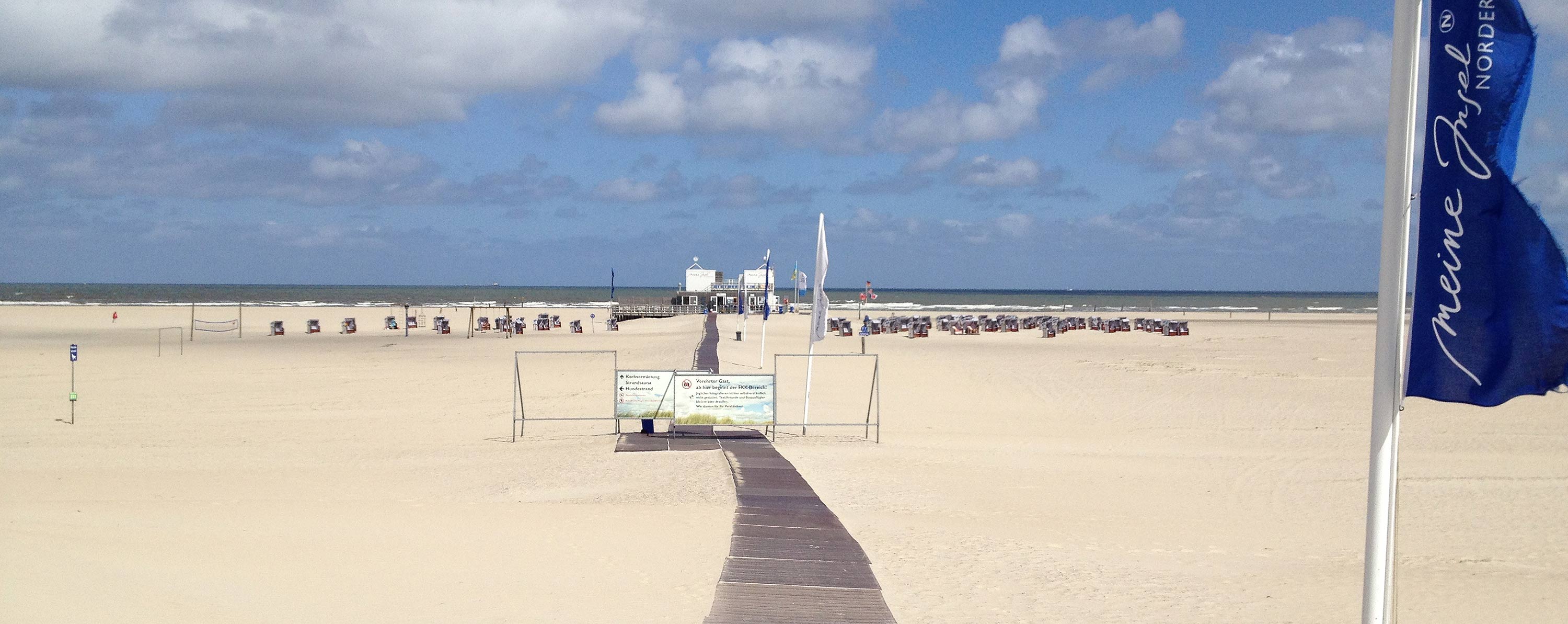 Fahne Strand Norderney